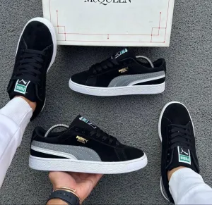 PUMA SUEDE NEGRA GRIS