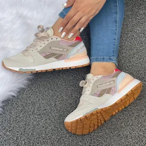 REEBOK GL 6000 GRIS PALO ROSA