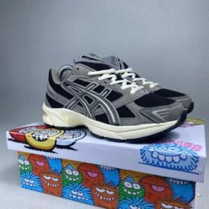 ASICS GEL GRIS NEGRA