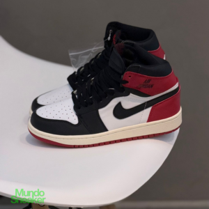 JORDAN RETRO 1 BOTA BLANCA ROJA
