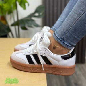 ADIDAS SAMBA PLATAFORMA BLANCA NEGRA